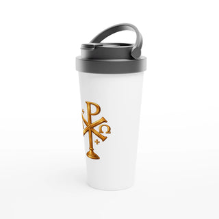 Chi-Rho Alpha and Omega Travel Mug - view 3