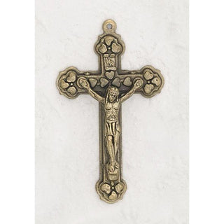 Bulk Brass Tone Many Hearts Cross