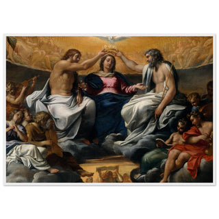 Baroque Coronation of the Virgin Framed Print - view 11
