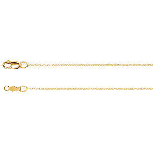 20-inch .75MM Rope Chain with Lobster Clasp - 14K Yellow Gold