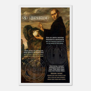 St. Benedict Prayer Framed Print - view 2
