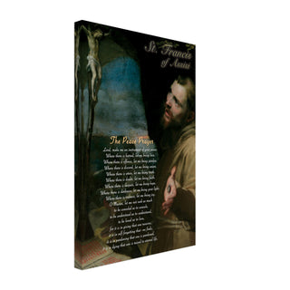 St. Francis of Assisi Peace Prayer Canvas Print - view 3