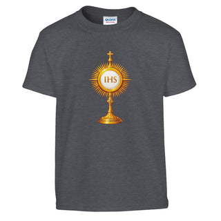 IHS Monstrance Eucharist Kids T-Shirt - view 7