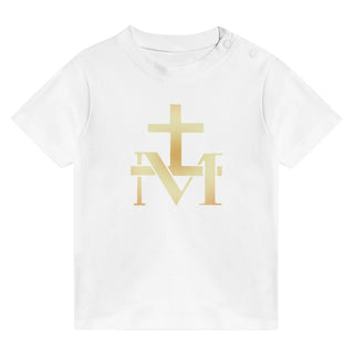 Gold Marian Cross Monogram Baby T-Shirt - view 4