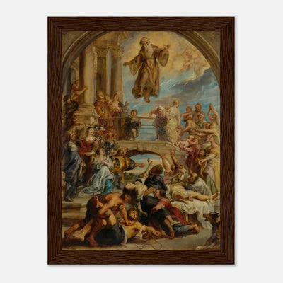 Miracles of Saint Francis of Paola by Rubens Framed Poster