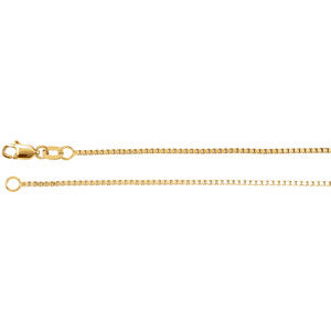 16-inch Box Chain with Lobster Clasp - 14K Yellow Gold