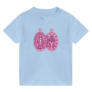 Pink Miraculous Medal Baby T-Shirt