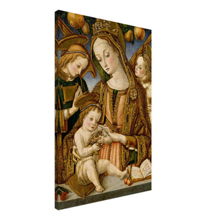 Madonna and Child with Angels Canvas Print - view 2