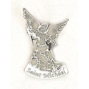 3-pack - Saint Michael Silhouette Glow in the Dark Visor Clip