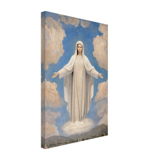 Our Lady in White with Open Arms Canvas Print - view 3