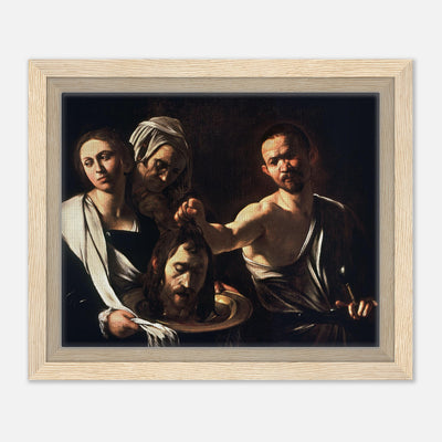 Salome with the Head of John the Baptist Framed Canvas