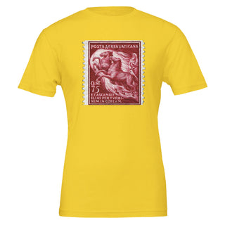 Vintage Vatican Elijah Airmail Stamp T-Shirt - view 4