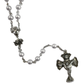 Deluxe Communion Rosary - Deluxe Crucifix