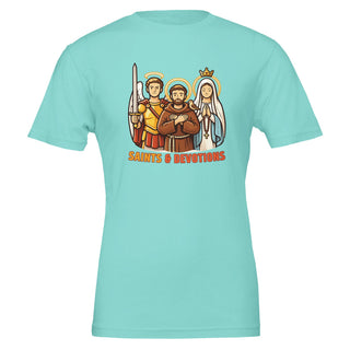 Mary, St. Francis and St. Michael T-Shirt - view 2