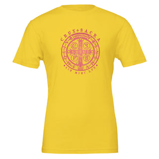 St. Benedict Medal Distressed Red T-Shirt - view 4