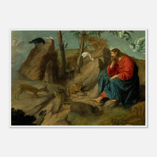 Christ in the Wilderness Framed Print