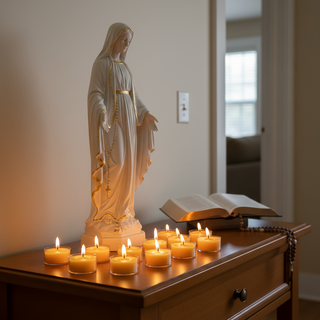 Novena Candle Set – 100% Pure Beeswax Tealight Prayer Candles