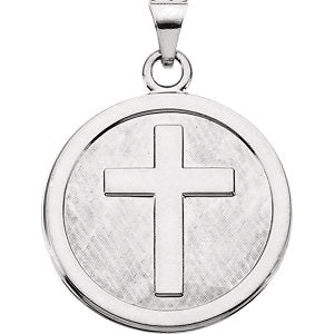 Sterling Silver 23 MM Cross Pendant
