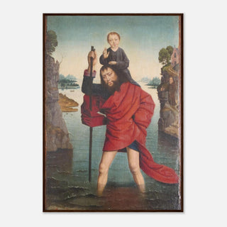 St. Christopher and the Christ Child Framed Print - view 4
