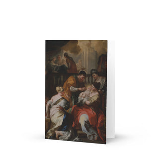 Grandparents Card - The Birth of the Virgin by Solimena: front