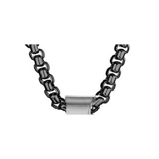 Stainless Steel St. Michael Medal for Men - Two-Tone