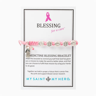 Pink Blessing For a Cure Bracelet - Silver