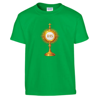 IHS Monstrance Eucharist Kids T-Shirt - view 3