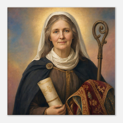 St. Eadburh of Minster-in-Thanet - Devotional Canvas
