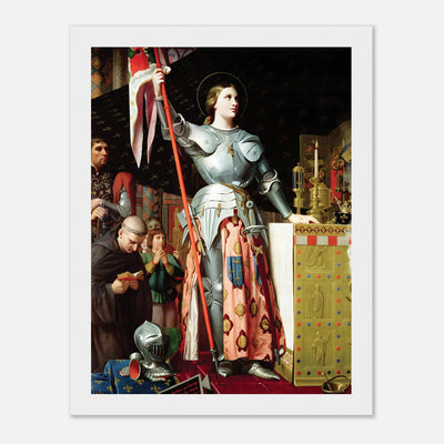 Joan of Arc at the Coronation of Charles VII by Ingres Framed Poster