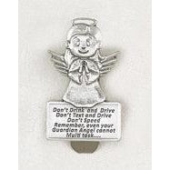 3-pack - Your Guardian Angel Cannot Multitask Visor Clip
