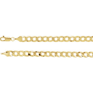 20-inch 5.8 MM Curb Chain with Lobster Clasp - 14K Yellow Gold