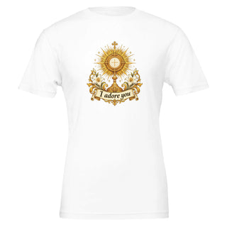'I Adore You' Gold Monstrance T-Shirt - view 7