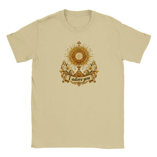I Adore You Gold Eucharist T-Shirt