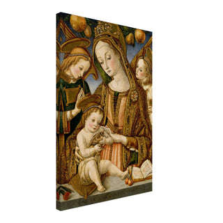 Madonna and Child with Angels Canvas Print - view 5