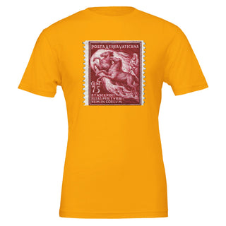 Vintage Vatican Elijah Airmail Stamp T-Shirt - view 5