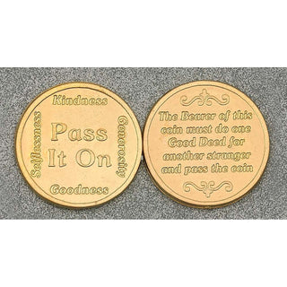 Bulk Gold Tone Token - Pass it On