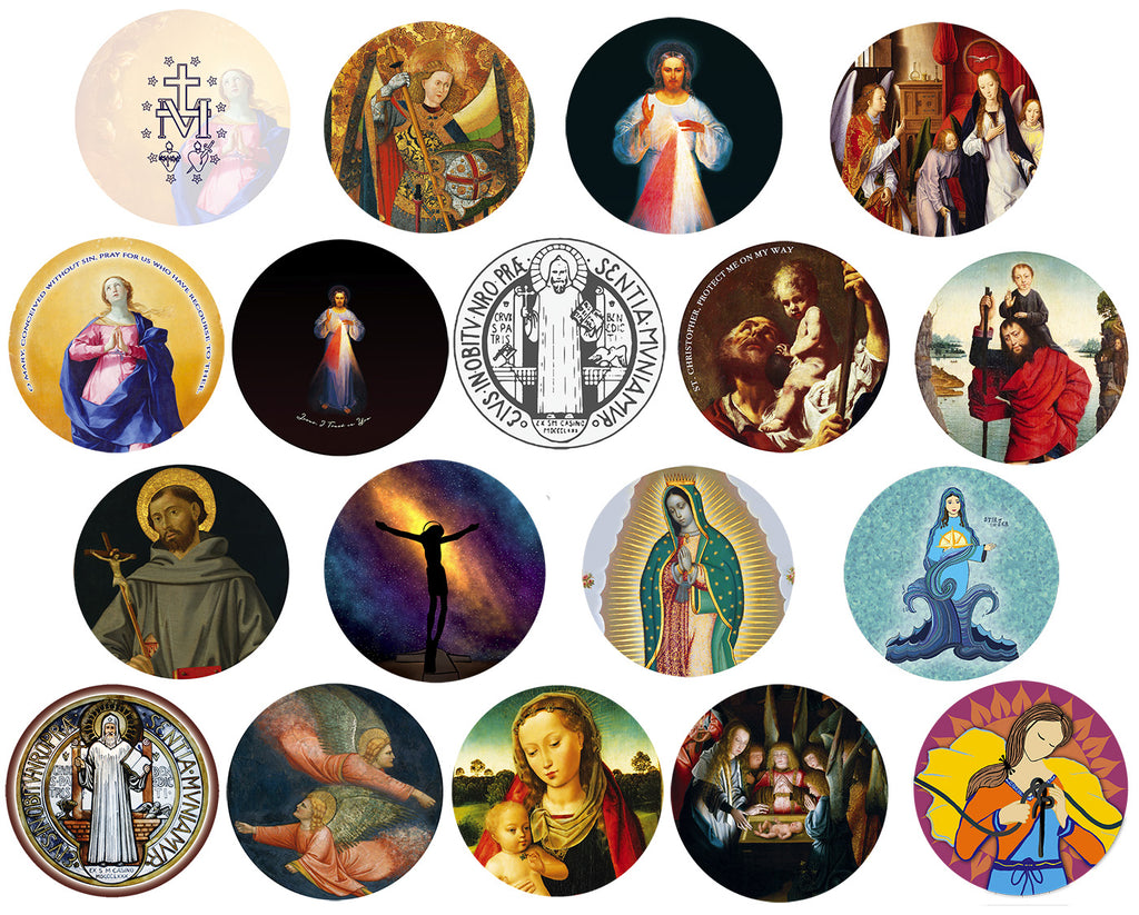 18-piece Deluxe Catholic Sticker Assortment – CatholicShop.com