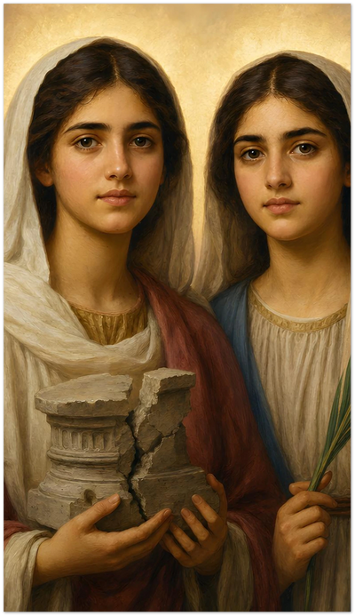 St. Valentina and St. Thea Holy Cards