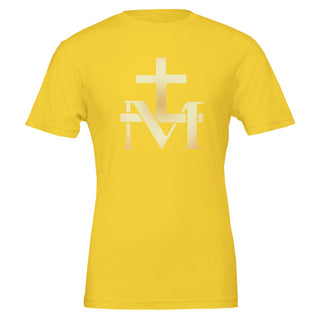 Gold Marian Cross Monogram T-Shirt - view 4