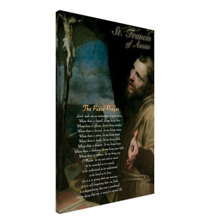 St. Francis of Assisi Peace Prayer Canvas Print - view 2