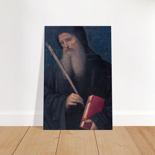 St. Benedict with Book and Staff Canvas Print - view 7