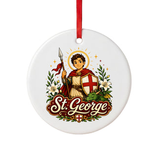 St. George and the Dragon Ceramic Ornament
