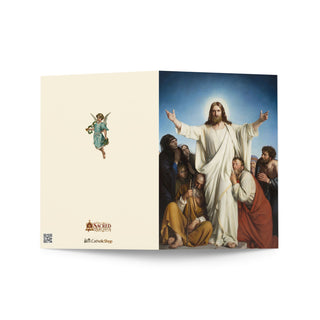 Sympathy Card - Christ the Consoler by Carl Bloch: outside