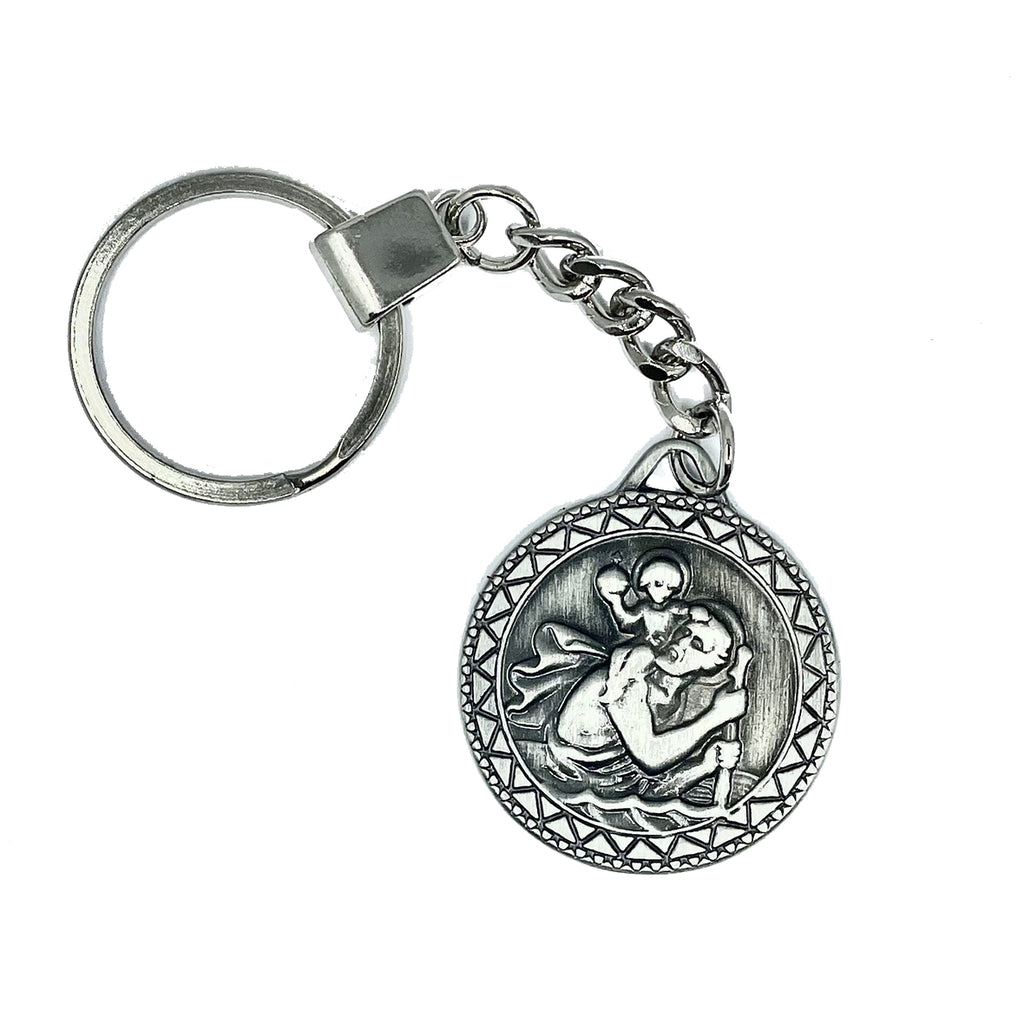 St. Christopher Round Key Chain and Gift Set – CatholicShop.com