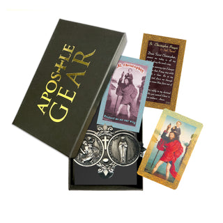 Our Lady of the Highway and St. Christopher Car Clip