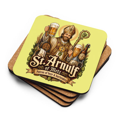 St. Arnulf Cork-back Coaster