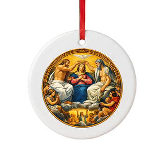 Coronation of Mary Ceramic Ornament