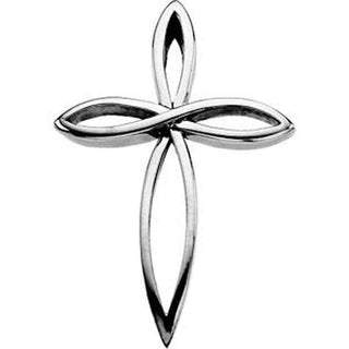 Sterling Silver 36.5x26.25 MM Cross Pendant