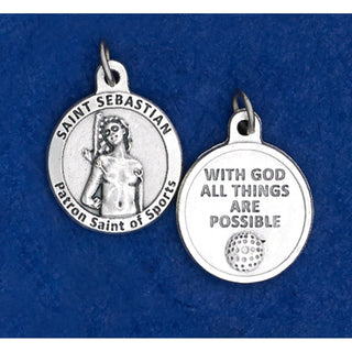 Bulk Saint Sebastian Round Sports Medals - Golf