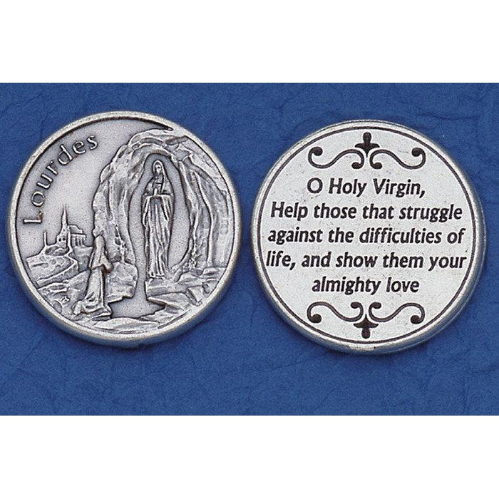 Catholic Tokens Lady of Lourdes Italian Token Bulk | Catholic Shop – CatholicShop.com